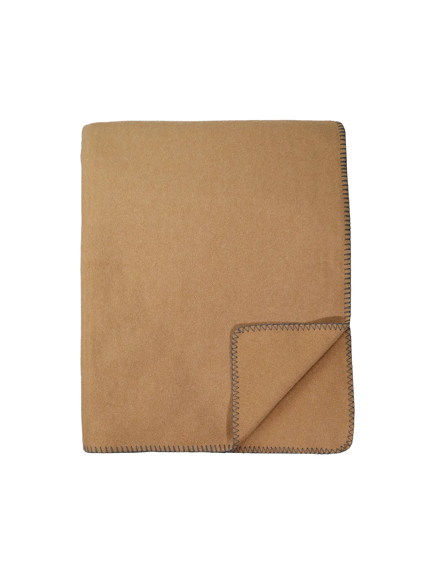 PROFLAX | Wohndecke - Plaid 160x200cm Secret Salbei | camel